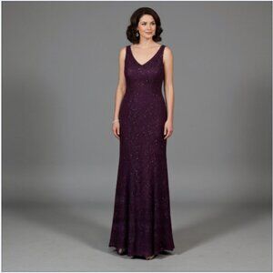 Ursula of Switzerland Mother of the Bride Groom Gown, Plum, 14
